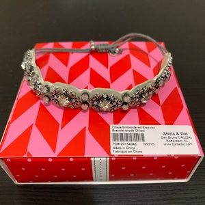 Stella & Dot Chiara Embroidered Bracelet